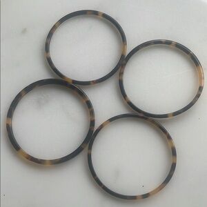 Tortoise Shell Bangles Set of 4